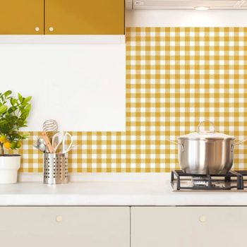 Frente de cocina en aluminio - 300 x 20 cm - naranja