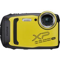 fujifilm finepix xp140 tough compact camera - yellow yellow