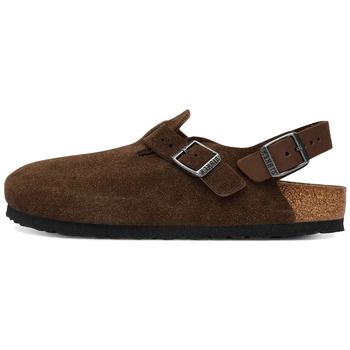 BIRKENSTOCK Zuecos Boston Suede Leather Unisex Brown para hombre