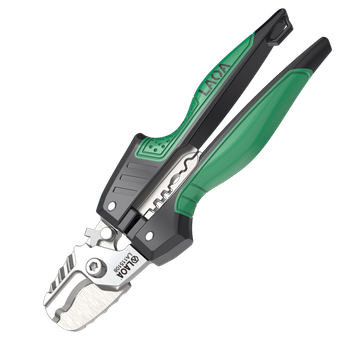 LAOA Cortador de cables de acero inoxidable Alicates para cables de 8 pulgadas Electricista - Herramienta de prensado de terminales de alicates pelacables específicos