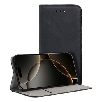 Cool Funda Flip Cover Liso Negro para iPhone 16 Pro