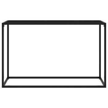Mesa Consola | Mesa De Entrada | Mesa Auxiliar Vidrio Templado Negro 120x35x75 Cm