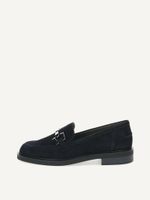 caprice slipper blue made of leather with block heel size 36