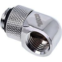 icicle 90 degree angled rotary fitting - chrome
