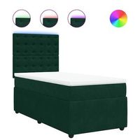 cama tapizada 190x90x1505 cm tejido - verde