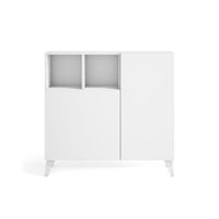 zapatero melamina blanco veteado 87x90x27 cm