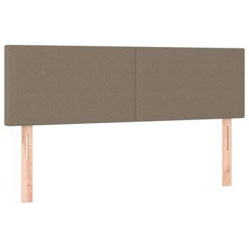 Cabecero Cama Mueble De Dormitorio Con Led De Tela 144 X 5 X 78/88 Cm Gris Topo M02_0000872