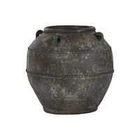 anfora ceramica 45x45x40 envejecido marron