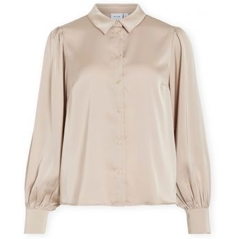 Vila Blusa Noos Enna Ravenna Shirt - Cement para mujer