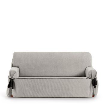 Funda De Sofá 3 Plazas Con Tejido Jacquard Modelo 6 Mid Universal Gris Claro
