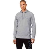 sudadera asics performance logo grande gris claro