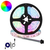 tira led 12 uds negro y transparente cobre y plastico vidaxl