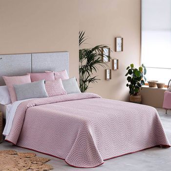 Colcha Capa Onda Colores Rosa, 150cm