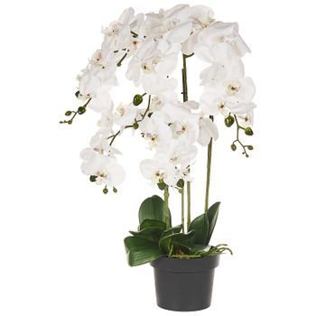 Planta Artificial En Maceta Orquídea Planta De Interior Decoración De Plástico 63 Cm Orchid