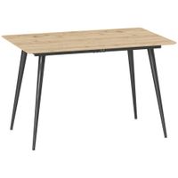 homcom mesa de comedor extensible mesa extensible para 6-8 personas mesa de cocina con patas de acero solido   aosom espana
