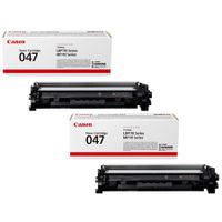 canon 047 2164c002 black original toners twin pack 2 pack