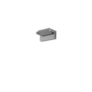 Aplique Led De Pared De 20 W, Temperatura De Color Correlacionada De 3000 K A 4000 K, Ajustable 340°, 1750 Lm, Ip65, 20,5 Cm, Gris Claro - Perenz