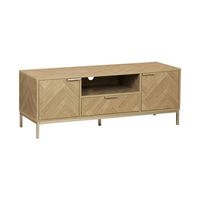 mueble tv efecto madera en espiga 120cm natural