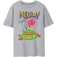 spongebob squarepants camiseta meow para hombre