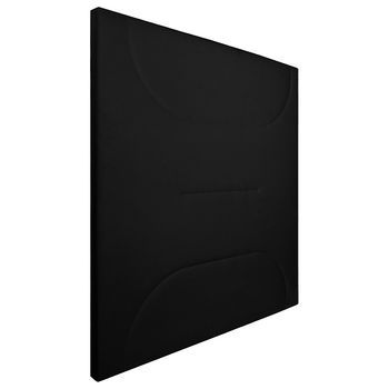 Cabecero Tapizado Jade| Cabezal Acolchado | Tapizado En Polipiel De Alta Gama | Color Negro | Medida: 110x110x5cm (cama 105 Cm)