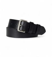 polo ralph lauren para hombre 405899989002 cinturon de piel roller buckle negro 36 casual clasico