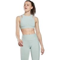 reebok sport camiseta tirantes soutien-gorge de sport studio layered turquoise para mujer