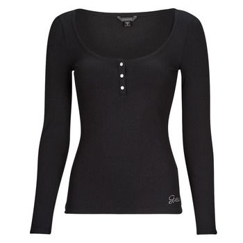 Guess Camiseta manga larga LS KARLEE JEWEL BTN HENLEY para mujer