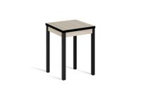 mesa cocina alta extensible libro 65130x65 cm roble pata negro