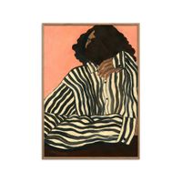 poster serene stripes marco de roble - 30x40 cm