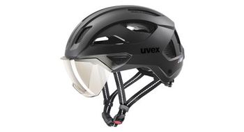 Casco uvex stride visor city negro