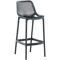 taburete de bar para exterior air plastico gris oscuro 53x45x105 cm clp
