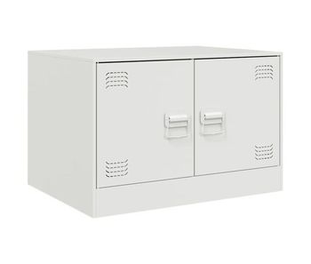 Mesa de café - mesa de centro acero blanco 67x50x44 cm