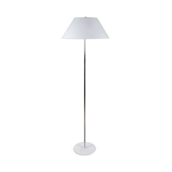 Lámpara De Pie Natália Lumit 40w Blanco/cromo Ø50x157 Cm