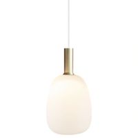 lampara de techo en metal vidrio blanco diam23cm