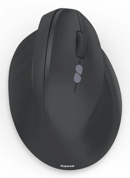 MOUSE HAMA WIRELESS EWM-500R ERGONOMIC 2.4 GHz NANO-USB 7 BOTONES 1800 DPI NEGRO
