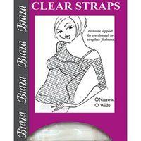 clear straps-wide