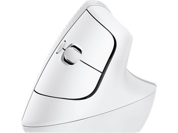 Ratón inalámbrico - Logitech Lift, Ergonómico, 4000 ppp, Botones personalizables, Multidispositivo, Windows-Mac, USB Logi Bolt, Blanco