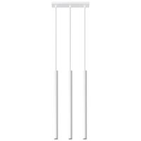 lampara de techo blanco acero alt 90 cm