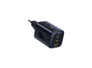 Cargador de pared - Baseus PicoGo, Carga rápida simultánea, Tipo C y USB, 67W, Universal, Negro