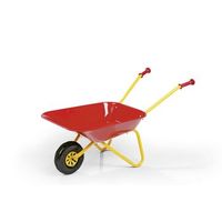 carretilla de metal roja para ninos