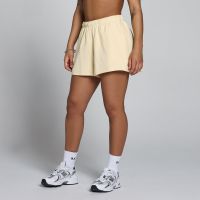 pantalon corto de felpa ligero para mujer de mp - butter - m
