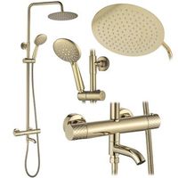 conjunto de ducha rea lungo diamond gold