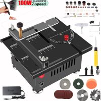 mini sierra de mesa de 100w 5000rpm sierra de banco electrica pequena para carpinteria modelo de hobby hecho a mano maquina cortadora artesanal herramienta de hoja de 16mm