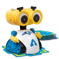 xtrem bots - andy  robot programable ninos  juguetes ninos 4 anos o mas  robot juguete 17 cm  30 acciones programables  regalos ninos 4 anos