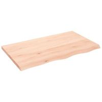 encimera de bano  mueble de bano madera maciza sin tratar 100x60x2-4 cm