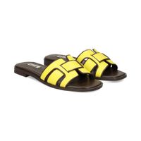 bibi lou sandalias planas mujer - amarillo talla 38