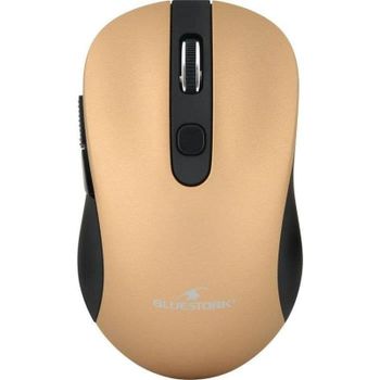 Ratón Bluestork Office 60 Inalámbrico 2,4 GHz 1600 DPI Negro Oro 6 Botones