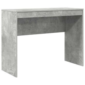 Escritorio Gris Concreto 100 X 40 X 76 Cm Vidaxl