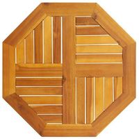 tablero de mesa octogonal madera maciza de acacia 60x60x2 cm vidaxl