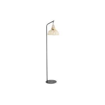 Lampara Pie Metal Ratan 40x40x160 Bimbre Natural
